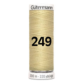 Gutermann garen | 200m | 249 geel beige naaigaren GM - 200 - 249 - GEEL - BEIGE 4008015028886